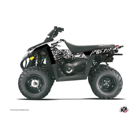 Kit Déco Quad Predator Polaris Scrambler 500 Blanc (2010-2013)