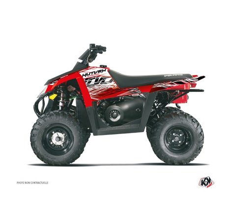 Kit Déco Quad Eraser Polaris Scrambler 500 Rouge Blanc (2010-2013)