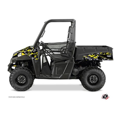 Kit Déco SSV Predator Polaris Ranger 570 Noir Gris Jaune (2022-2023)