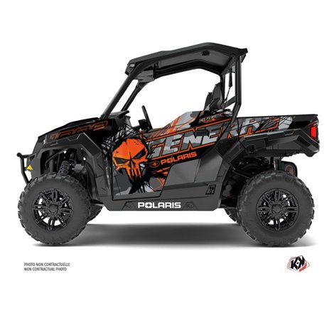 Kit Déco SSV Evil Polaris GENERAL 1000 Gris Orange (2022-2023)