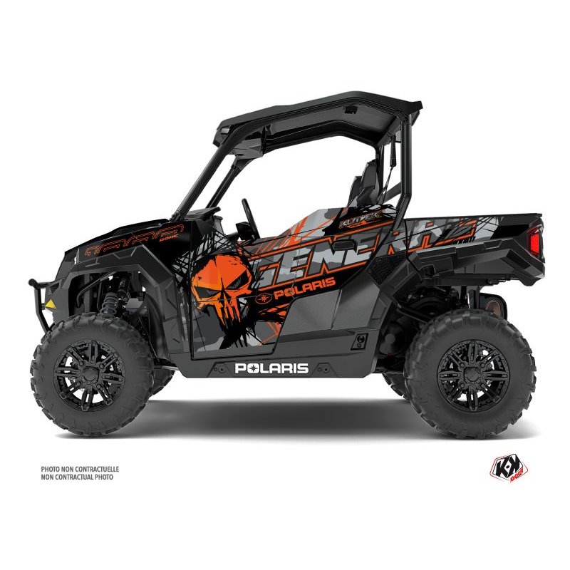 Kit Déco SSV Evil Polaris GENERAL 1000 Gris Orange (2022-2023)