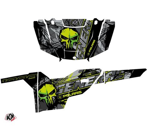 Kit Déco SSV Evil Polaris GENERAL 1000 Gris Vert (2022-2023)