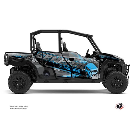 Kit Déco SSV Evil Polaris GENERAL 1000 4 portes Gris Bleu (2022-2023)