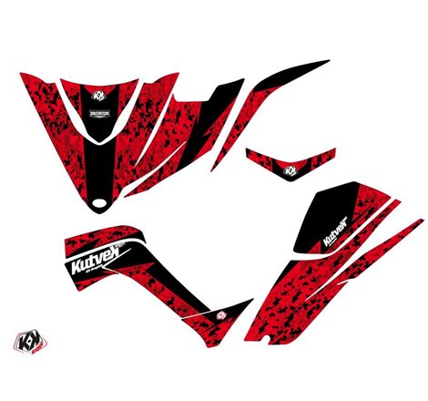 Kit Déco Quad Predator Kymco 450 MAXXER Rouge Noir (2010-2023)