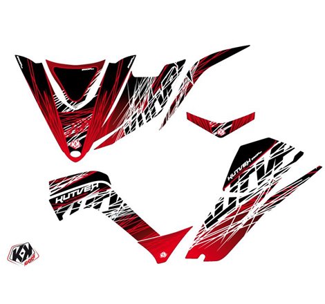 Kit Déco Quad Eraser Kymco 450 MAXXER Rouge Blanc (2010-2023)