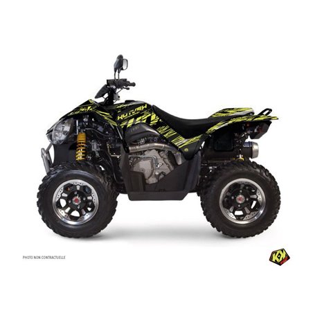 Kit Déco Quad Eraser Kymco 450 MAXXER Neon Gris (2010-2023)