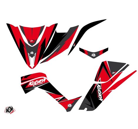 Kit Déco Quad Stage Kymco 450 MAXXER Rouge Noir (2010-2023)