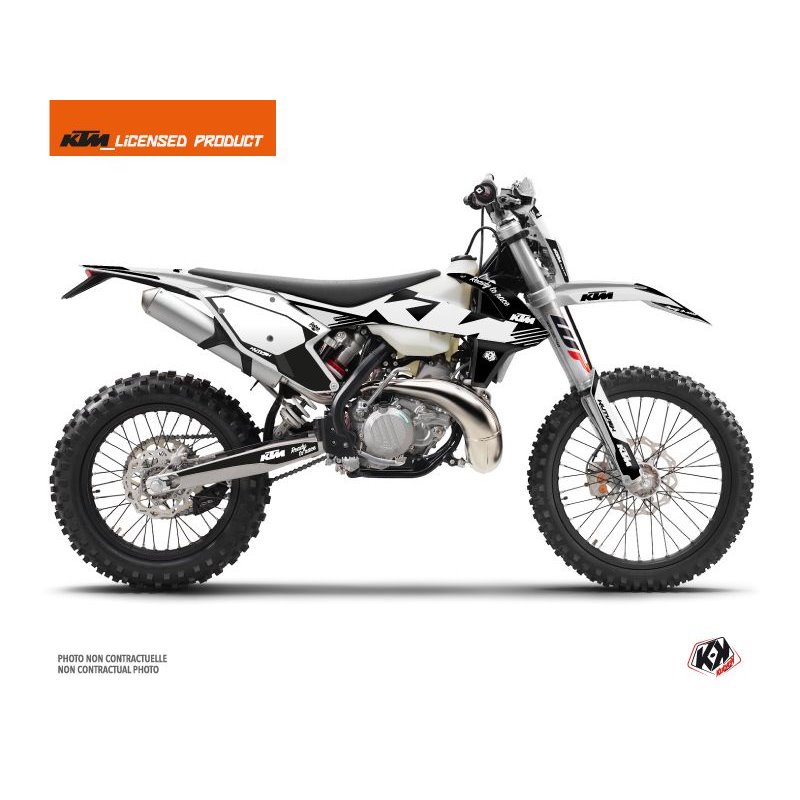 Kit Déco Moto Cross Retro KTM EXC-EXCF Noir