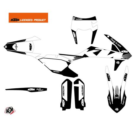 Kit Déco Moto Cross Retro KTM EXC-EXCF Noir