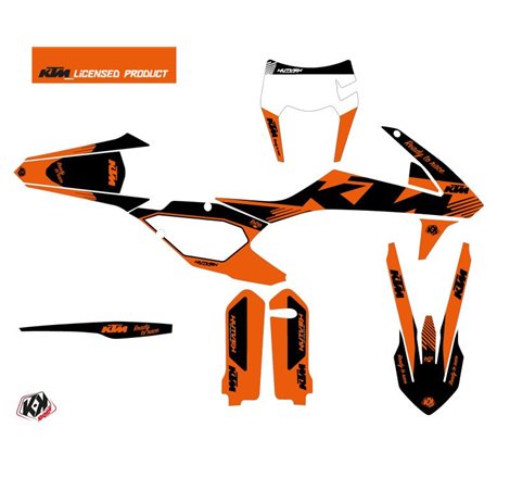 Kit Déco Moto Cross Retro KTM EXC-EXCF Orange