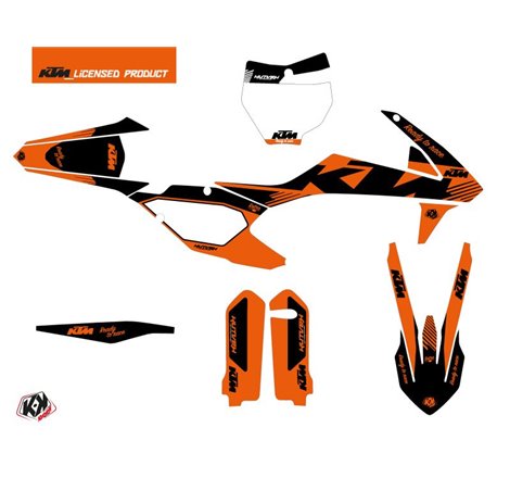 Kit Déco Moto Cross Retro KTM 250 SX Orange
