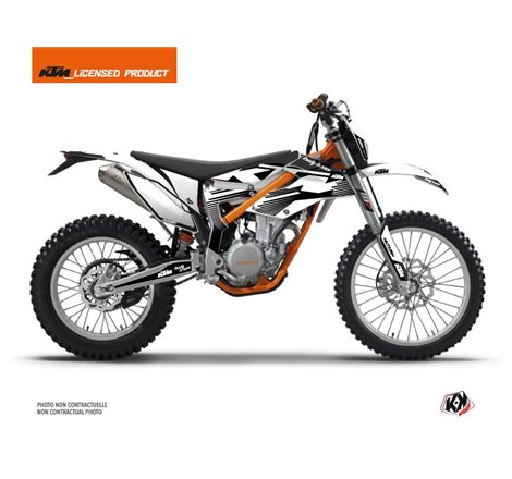 Kit Déco Moto Cross Retro KTM 350 FREERIDE Noir