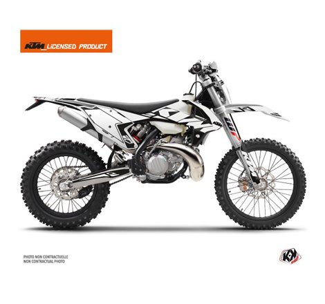 Kit Déco Moto Cross Reflex KTM EXC-EXCF Blanc