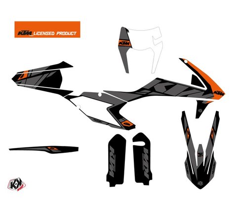 Kit Déco Moto Cross Reflex KTM EXC-EXCF Noir