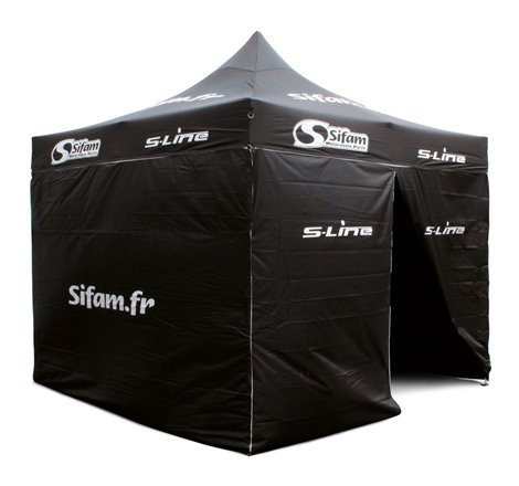 Barnum Publicitaire 3x3m - Structure Acier - 30kg Toile polyester : 250gr/m2 