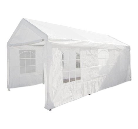 Barnum Publicitaire 3x6m Blanc Structure Acier Ø37mm Toile polyester : 180gr/m2