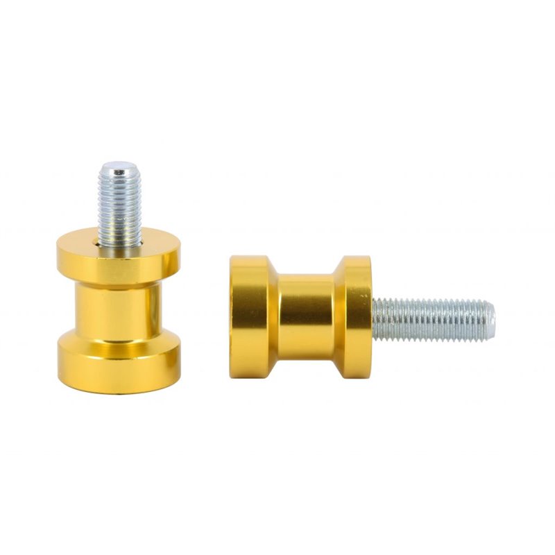 Diabolo Alu Or Pas Ø10mm x1.25 Anodisés Or Ø27mm Longueur 31mm