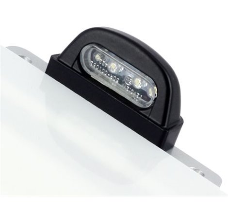 Eclairage de Plaque LED Noir Entraxe 45mm / 4 LEDS Acier