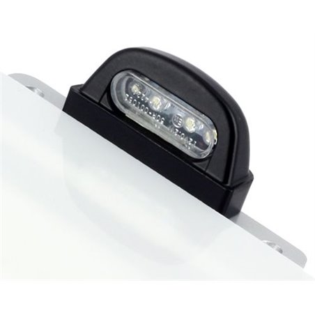 Eclairage de Plaque LED Noir Entraxe 45mm / 4 LEDS Acier