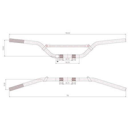 Guidon Aluminium Pour Quad - Couleur Alu + Mousse