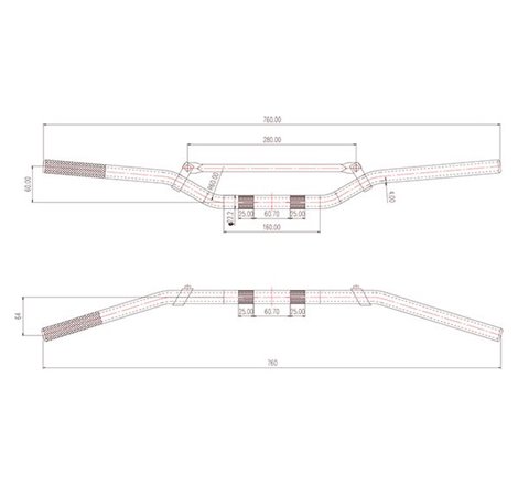 Guidon CROSS aluminium anodisé pour Suzuki  + Mousse