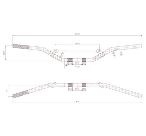 Guidon Aluminium Pour Cross Honda - Couleur Alu + Mousse