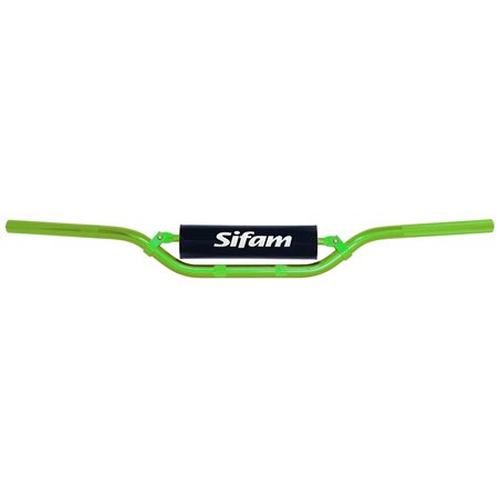 Guidon CROSS aluminium anodisé vert + Mousse