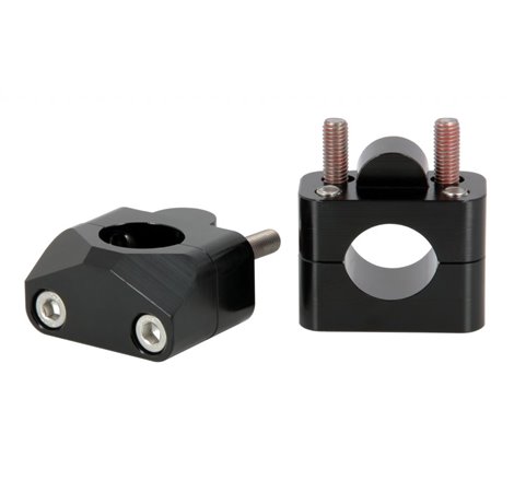 Kit Rehausse / adaptateur pour guidon de Ø28,6mm noir