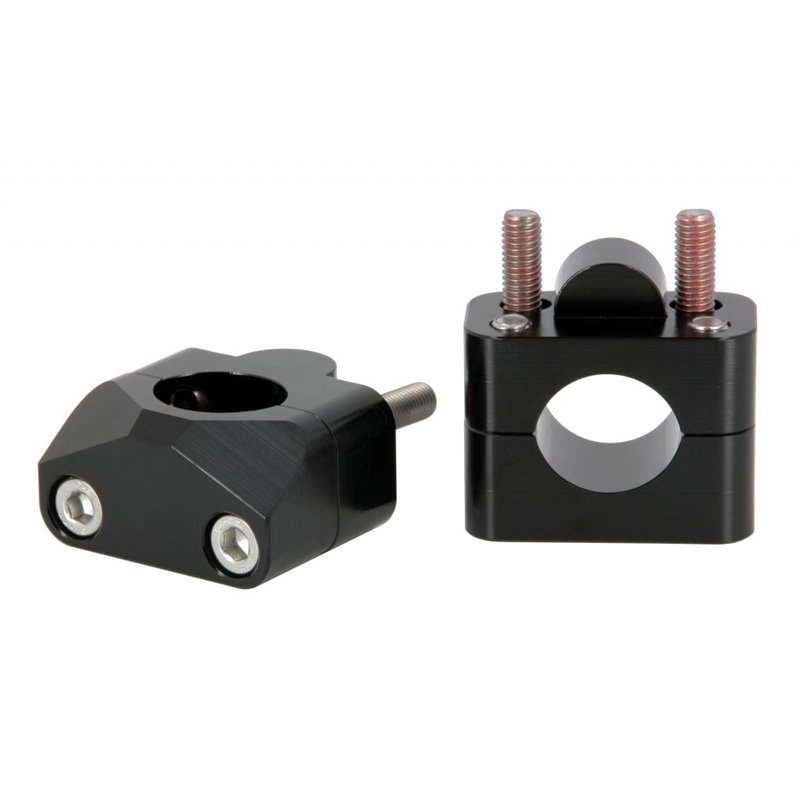 Kit Rehausse / adaptateur pour guidon de Ø28,6mm noir