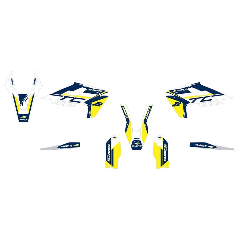 Kit Déco Diamond Light - HUSQVARNA TC85 Grandes Roues - Bleu
