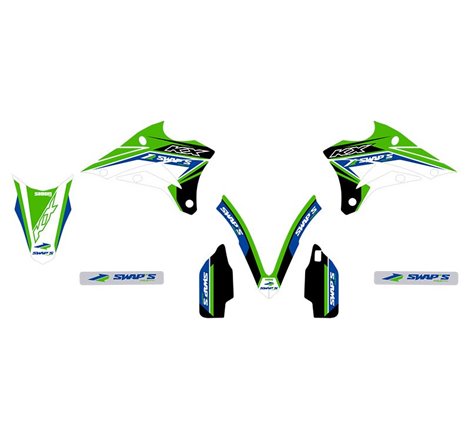 Kit Déco Diamond Light - KAWASAKI KX85 - Vert