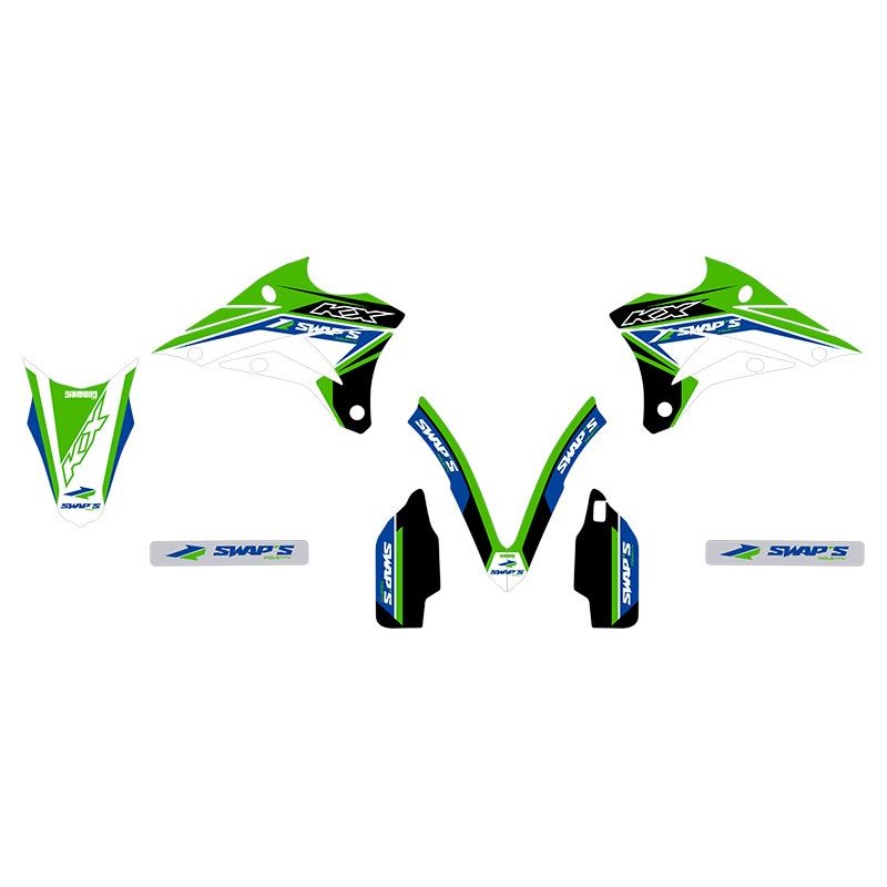 Kit Déco Diamond Light - KAWASAKI KX85 - Vert