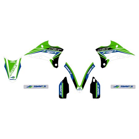 Kit Déco Diamond Light - KAWASAKI KX85 - Vert