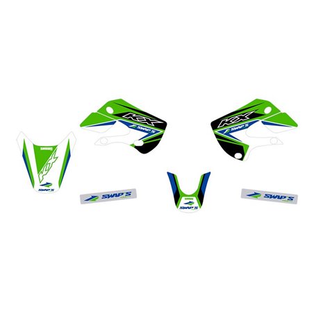 Kit déco Diamond Light - KAWASAKI KX65 - Vert