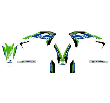 Kit Déco Diamond Light - KAWASAKI KX-F 250 - Vert