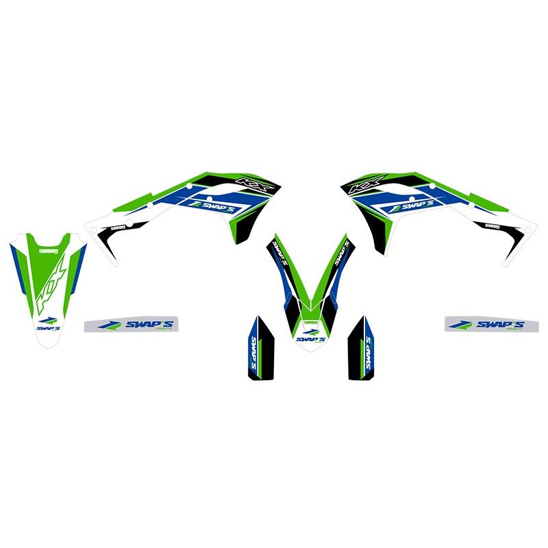 Kit Déco Diamond Light - KAWASAKI KX-F 250 - Vert