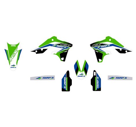 Kit Déco Diamond Light - KAWASAKI KX-F 250 - Vert