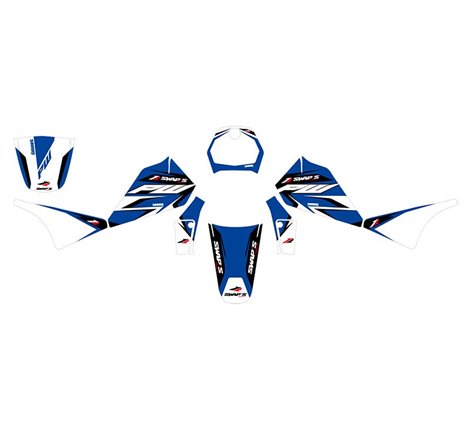 Kit Déco Diamond Light - YAMAHA PW80 - Bleu