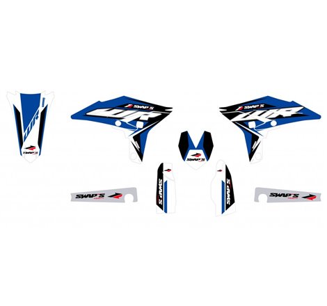 Kit déco Diamond Light - YAMAHA WR-F 450 - Bleu