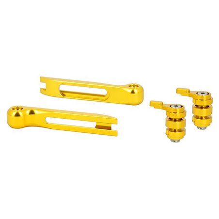 Kit Embouts + Molettes dorés pour Leviers réglables