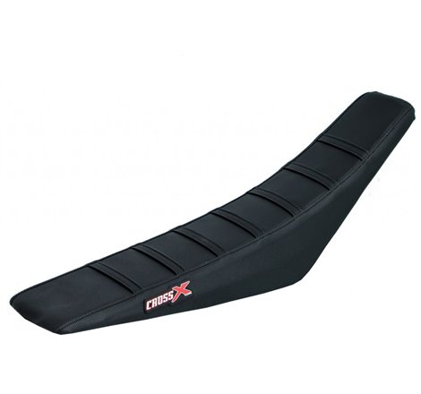 HOUSSE DE SELLE SHERCO SE-R SEF-R  TOP BLACK- SIDE BLACK-STRIPES BLACK