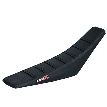 HOUSSE DE SELLE SHERCO SE-R SEF-R  TOP BLACK- SIDE BLACK-STRIPES BLACK