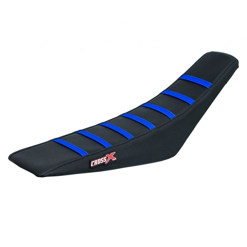 HOUSSE DE SELLE SHERCO SE-R SEF-R TOP BLACK- SIDE BLACK-STRIPES BLUE