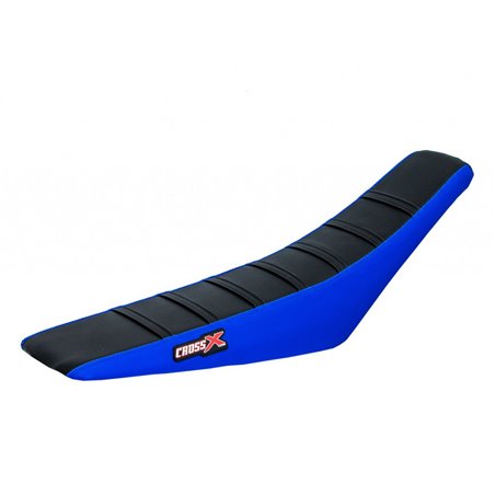 HOUSSE DE SELLE SHERCO SE-R SEF-R  TOP BLACK- SIDE BLUE-STRIPES BLACK