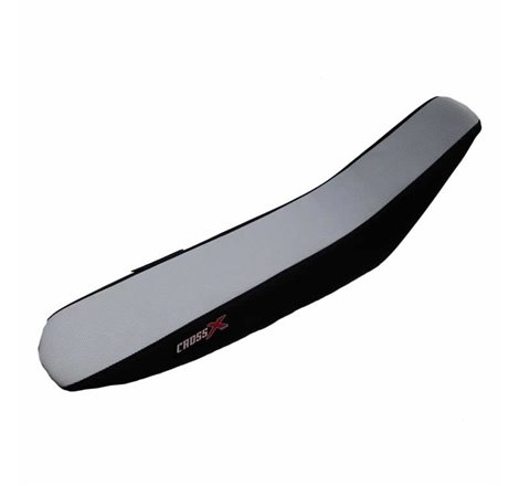 HOUSSE DE SELLE HONDA CR 125 00-07 CR 250 00-07 TOP WHITE- SIDE BLACK (M114-2WB)