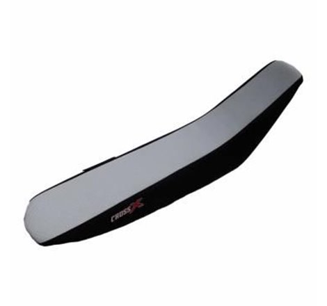 HOUSSE DE SELLE HONDA CRF 450 2021 CRF TOP WHITE- SIDE BLACK (M118-2WB)