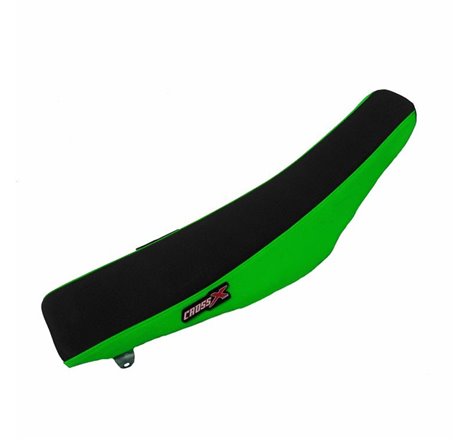 HOUSSE DE SELLE  KAWASAKI KX 125 03-07 KX 250 03-07 TOP BLACK- SIDE GREEN (M214-2BG)