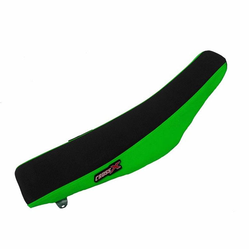 HOUSSE DE SELLE  KAWASAKI KX 125 03-07 KX 250 03-07 TOP BLACK- SIDE GREEN (M214-2BG)