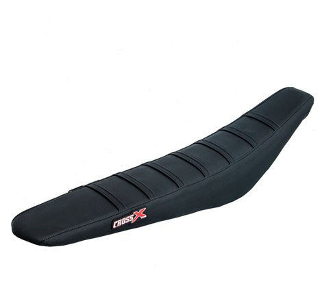 HOUSSE DE SELLE KTM SXF-SX , XC , EXC - TOP BLACK- SIDE BLACK-STRIPES BLACK 