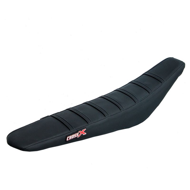 HOUSSE DE SELLE KTM SXF-SX , XC , EXC - TOP BLACK- SIDE BLACK-STRIPES BLACK 